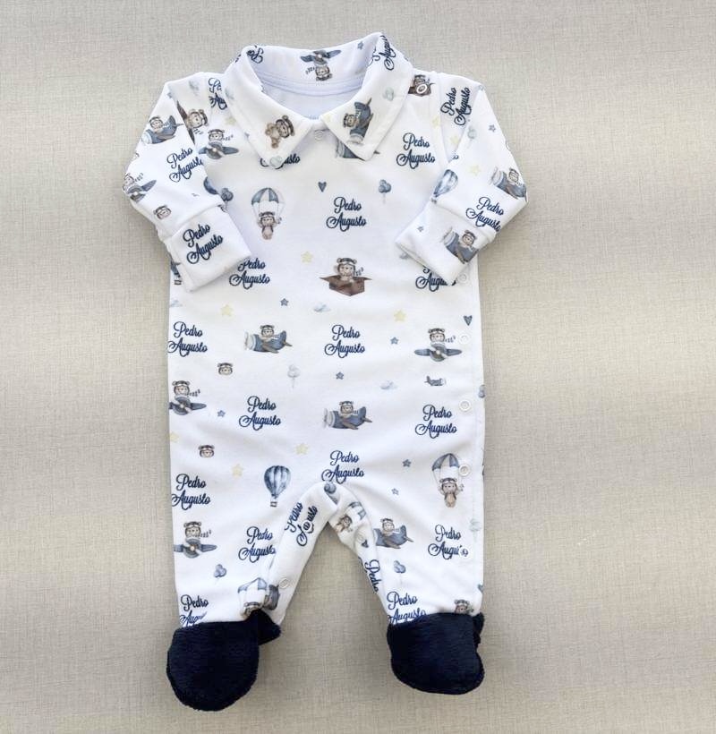 Macacão Personalizado Para Meninos Plush