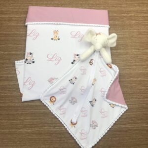 Manta e Naninha Personalizada menina – Kit Especial