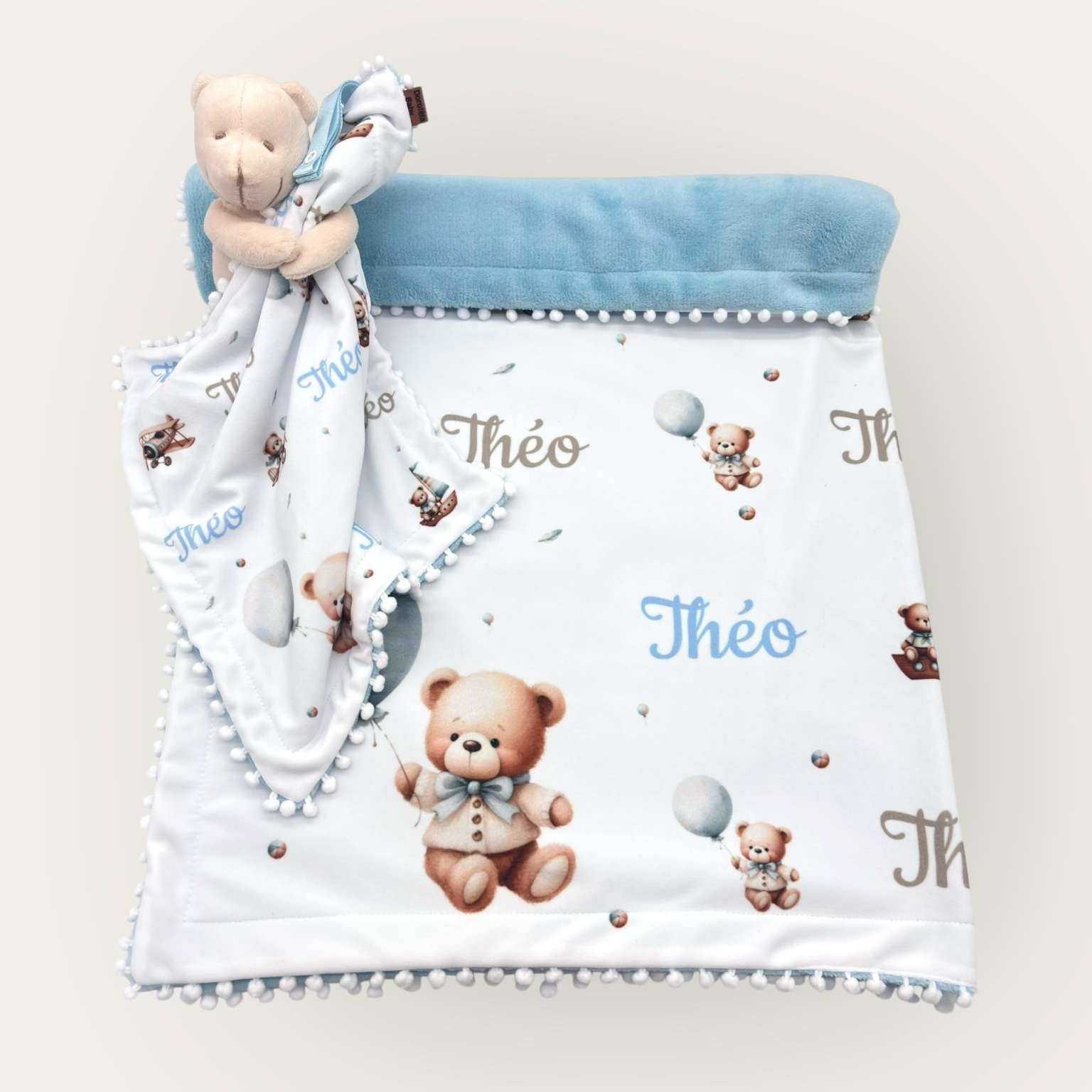Kit de Manta e Naninha Personalizado Plush