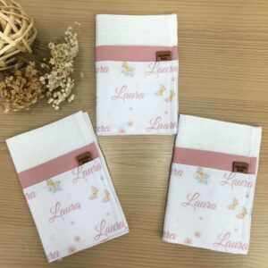 Paninhos de Boca Fofinhos Com Nome da sua Bebê