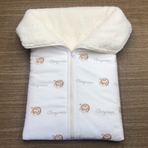 Saída Maternidade Algodão Doce Porta Bebê com Nome