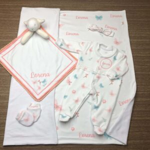 Saída Maternidade com Rendado Infantil