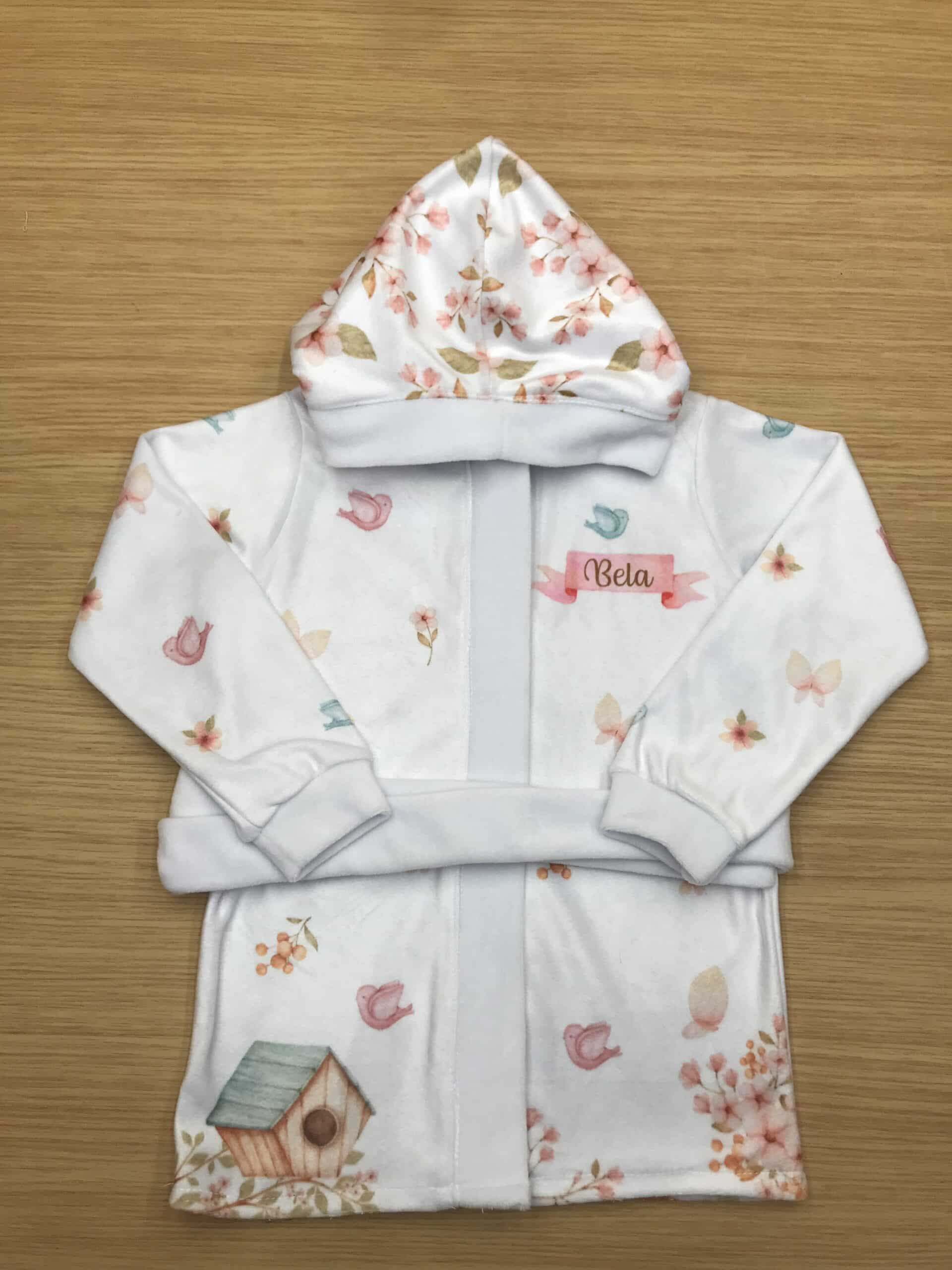 Roupão de Bebê Personalizado para meninas