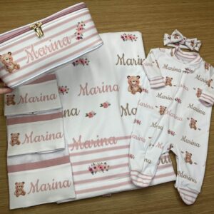 Enxoval personalizado na malinha- Menina