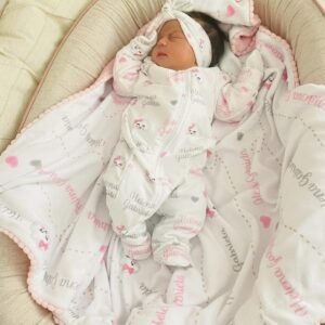 Saída Maternidade para Meninas Plush Delicadas)