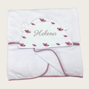 Toalha Banho Personalizada Para Bebês Meninas