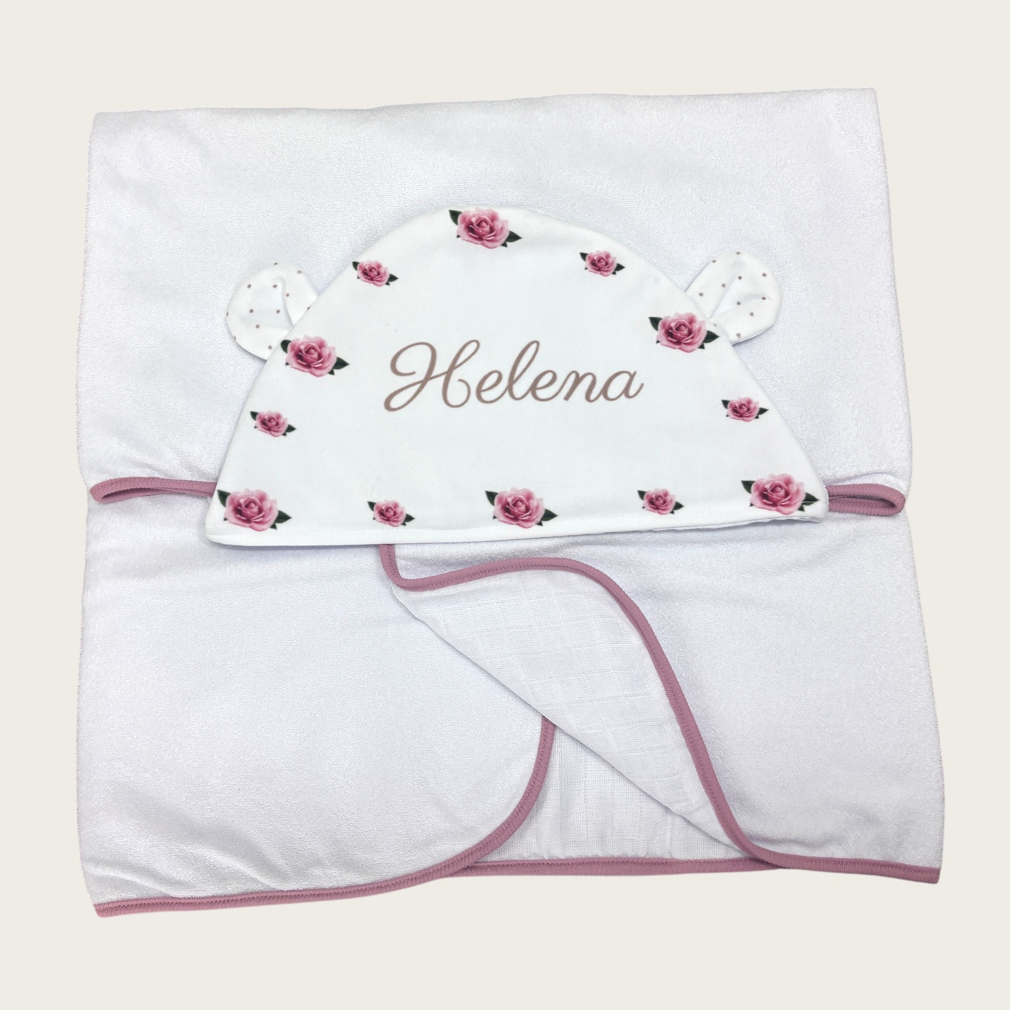 Toalha Banho Personalizada Para Bebês Meninas