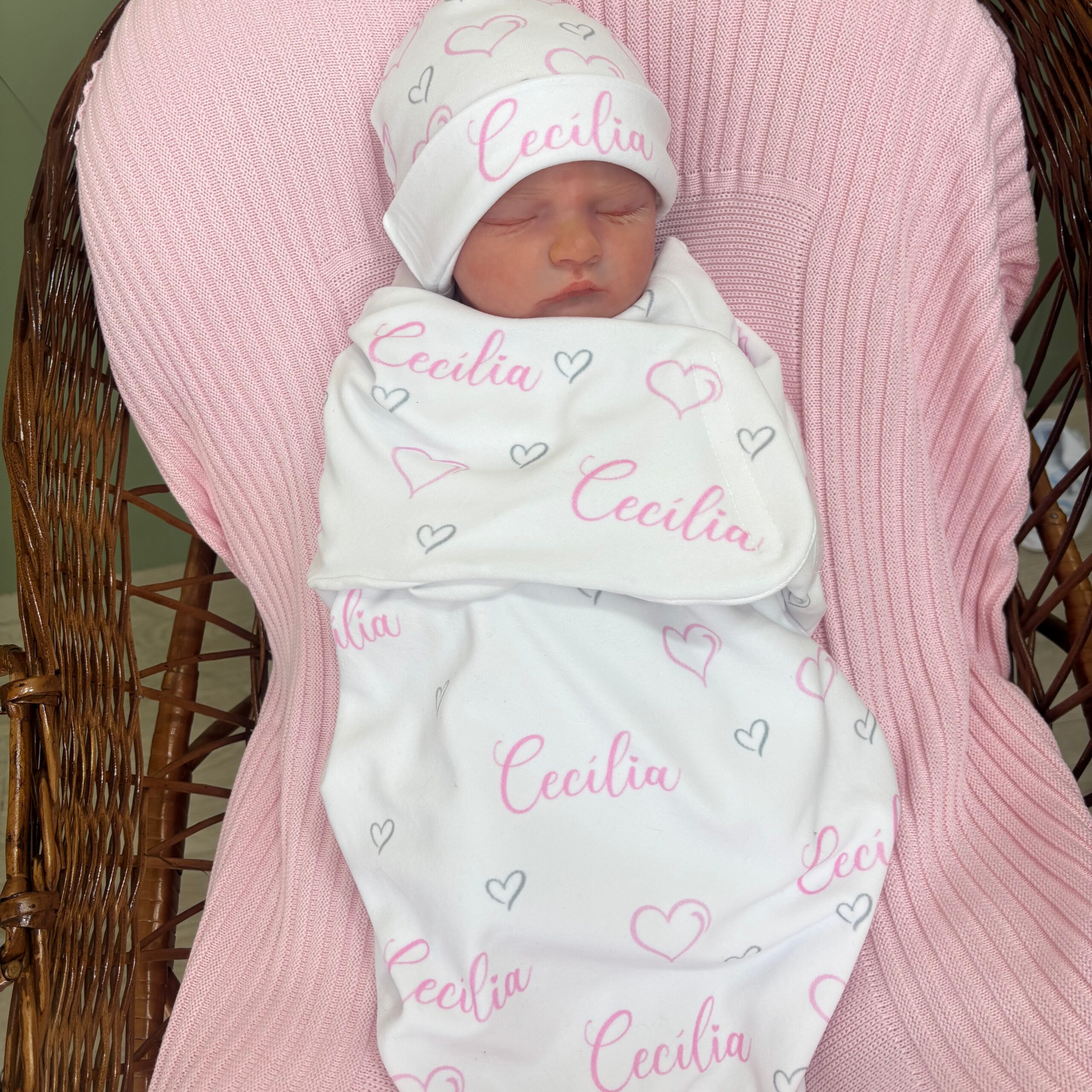 Cueiro Casulo Personalizado – Malha Premium Personalizada- Algodão Pima